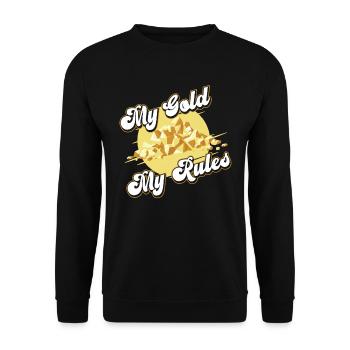 Gold Mining Gold Mine - Unisex Sweatshirt - black - Front - Alina (178cm) & Michal (187cm)