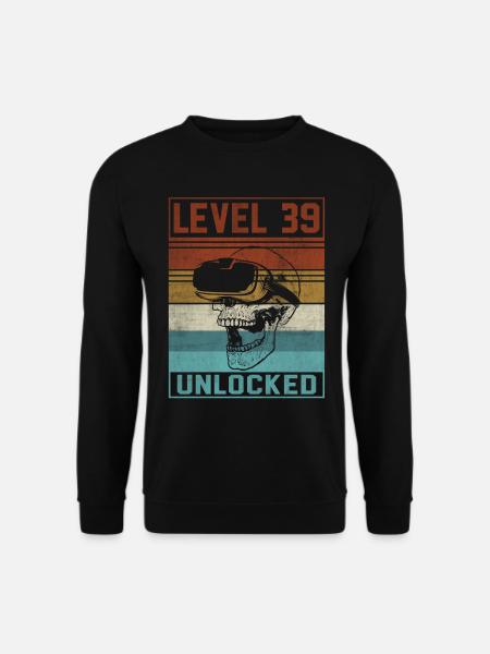 39th Birthday Gamer - Unisex Sweatshirt - black