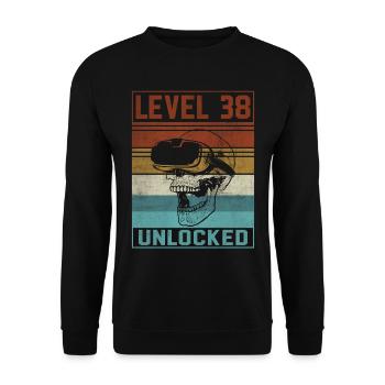 Joueur du 38e anniversaire - Sweat-shirt Unisexe - noir - Devant - Alina (178cm) & Michal (187cm)