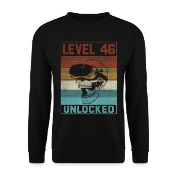 Joueur du 46e anniversaire - Sweat-shirt Unisexe - noir - Devant - Alina (178cm) & Michal (187cm)