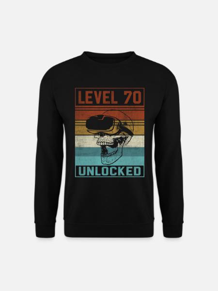 70th Birthday Gamer - Unisex Sweatshirt - black