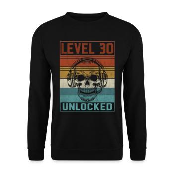 30e anniversaire du joueur - Sweat-shirt Unisexe - noir - Devant - Alina (178cm) & Michal (187cm)