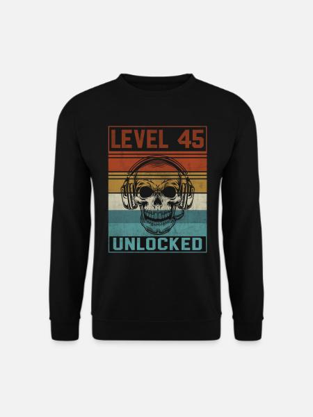 Gamer 45th Birthday - Unisex Sweatshirt - black