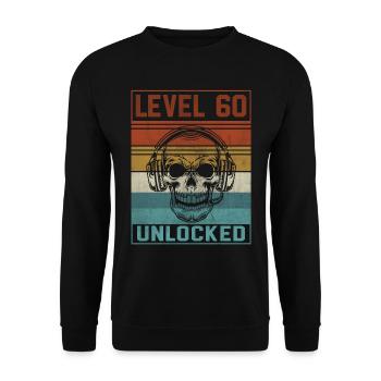 60e anniversaire du joueur - Sweat-shirt Unisexe - noir - Devant - Alina (178cm) & Michal (187cm)