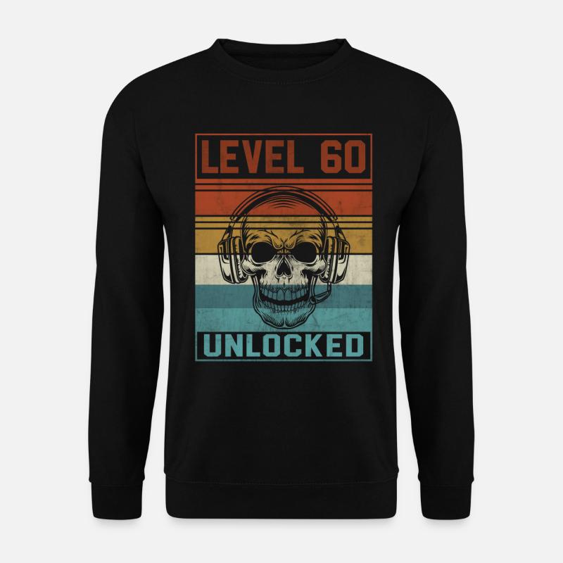 Gamer 60th Birthday - Unisex Pullover - Schwarz
