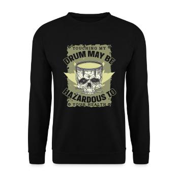 Spielmannszug Fanfarenzug Trommeln Trommler - Unisex Pullover - Schwarz - Vorne - Alina (178cm) & Michal (187cm)
