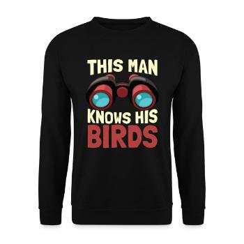 Ornithologues ornithologue ornithologues ornithologiques - Sweat-shirt Unisexe - noir - Devant - Alina (178cm) & Michal (187cm)