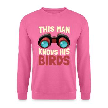 Vogelbeobachter Vögel Beobachten Ornithologe - Unisex Pullover - Pink - Vorne