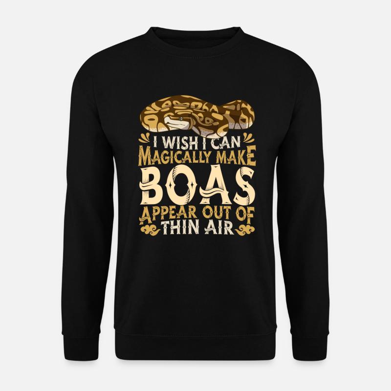 Boa Constrictor Schlange - Unisex Pullover - Schwarz