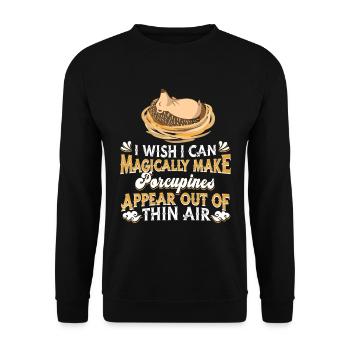 Porc-épic - Sweat-shirt Unisexe - noir - Devant - Alina (178cm) & Michal (187cm)
