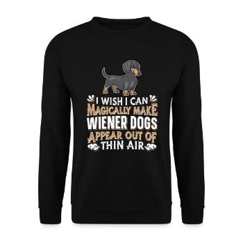 Teckel teckel viennois Teckel Rauhhaardackel - Sweat-shirt Unisexe - noir - Devant - Alina (178cm) & Michal (187cm)