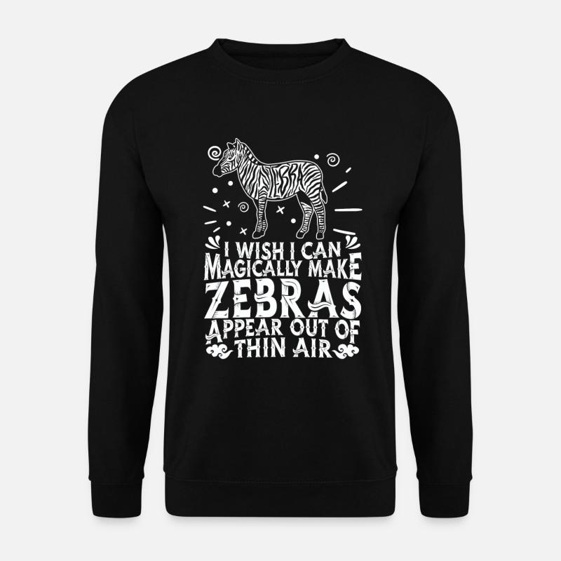 Zebra - Unisex Sweatshirt - black