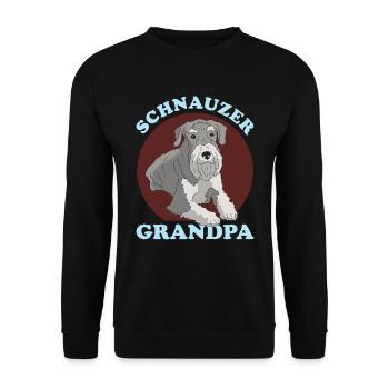Schnauzer Grand-père Propriétaire de chien Propriétaire Cadeau - Sweat-shirt Unisexe - noir - Devant - Alina (178cm) & Michal (187cm)
