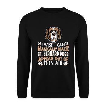 Chien Bernhadiner - Sweat-shirt Unisexe - noir - Devant - Alina (178cm) & Michal (187cm)