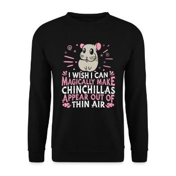 Chinchilla - Unisex Pullover - Schwarz - Vorne - Alina (178cm) & Michal (187cm)