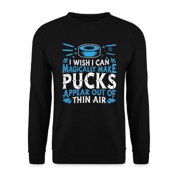 Hockey sur glace Équipe de joueurs de hockey sur glace - Sweat-shirt Unisexe - noir - Devant - Alina (178cm) & Michal (187cm)