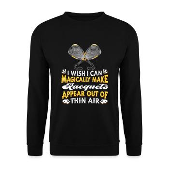Squash - Unisex Sweatshirt - black - Front - Alina (178cm) & Michal (187cm)