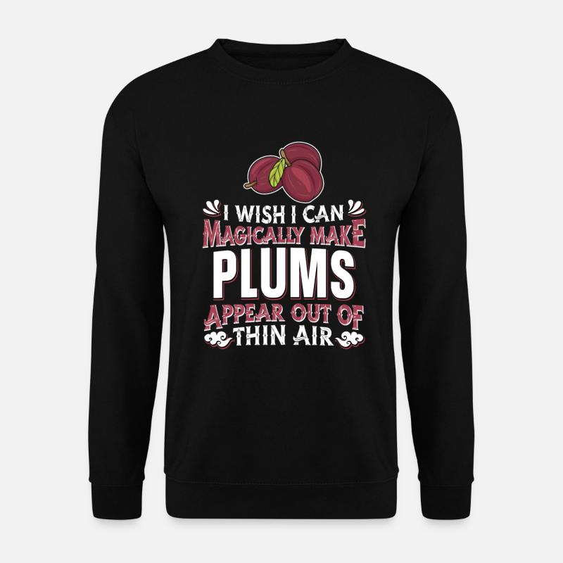 Pflaumen - Unisex Pullover - Schwarz