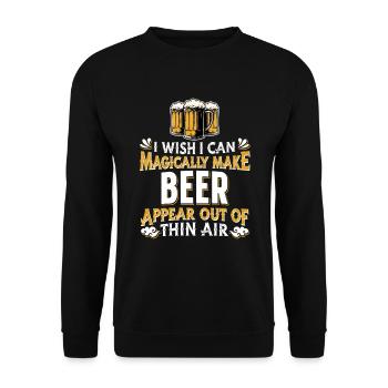 Bière Bière Buveur Amateurs de bière Alcool - Sweat-shirt Unisexe - noir - Devant - Alina (178cm) & Michal (187cm)