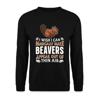 Castor - Sweat-shirt Unisexe - noir - Devant - Alina (178cm) & Michal (187cm)