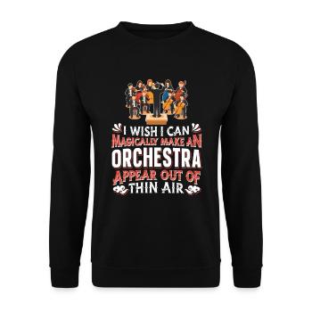 Orchestra Classical Concert Classical Music - Unisex Sweatshirt - black - Front - Alina (178cm) & Michal (187cm)