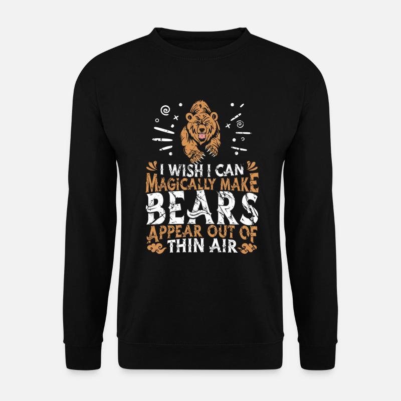 Grizzly Bär Braunbär - Unisex Pullover - Schwarz