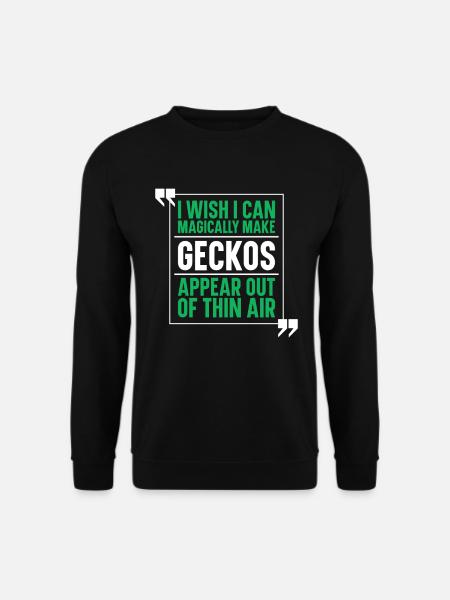 Gecke Lizard Reptile Lizard Lizard - Unisex Sweatshirt - black