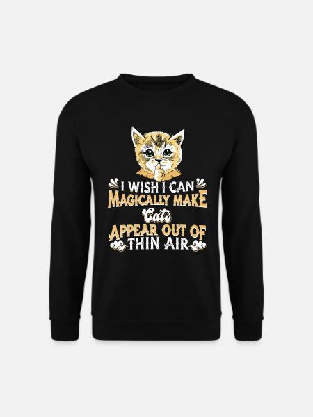 Katze Mietzekatze Hauskatze - Unisex Pullover - Schwarz