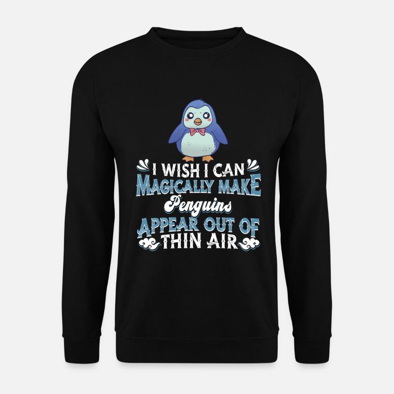 Penguin - Unisex Sweatshirt - black