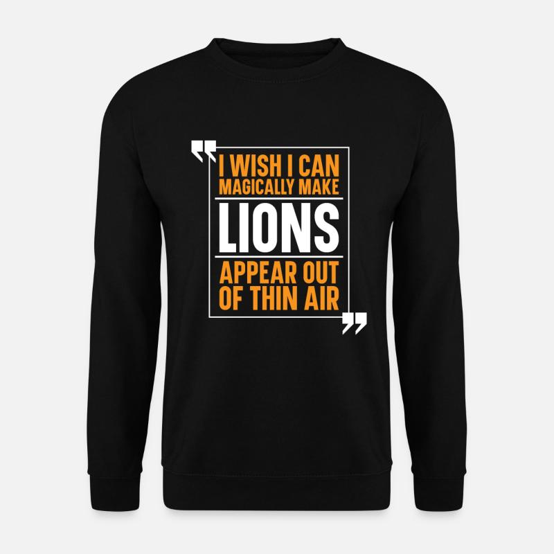 Löwe - Unisex Pullover - Schwarz