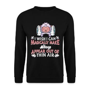 Schaf Schäfer - Unisex Pullover - Schwarz - Vorne - Alina (178cm) & Michal (187cm)