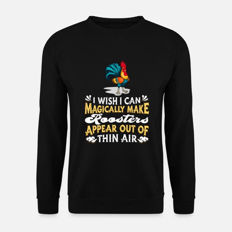 Hahn Gockel - Unisex Pullover - Schwarz