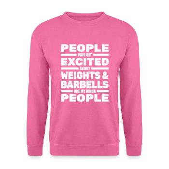 Power Triathlon Powerlifting Powerlifter - Sweat-shirt Unisexe - rose - Devant