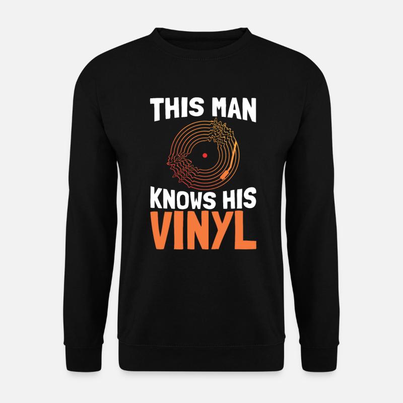 Vinyl LP Schallplatte Plattensammler - Unisex Pullover - Schwarz