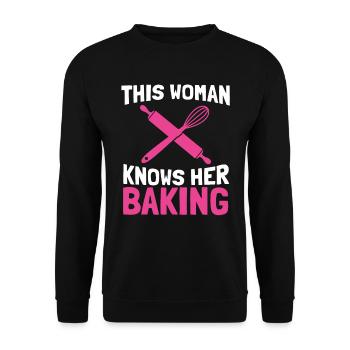 Boulanger Boulanger Confiseur - Sweat-shirt Unisexe - noir - Devant - Alina (178cm) & Michal (187cm)