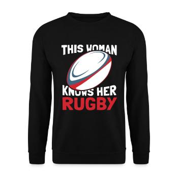 Rugby - Sweat-shirt Unisexe - noir - Devant - Alina (178cm) & Michal (187cm)