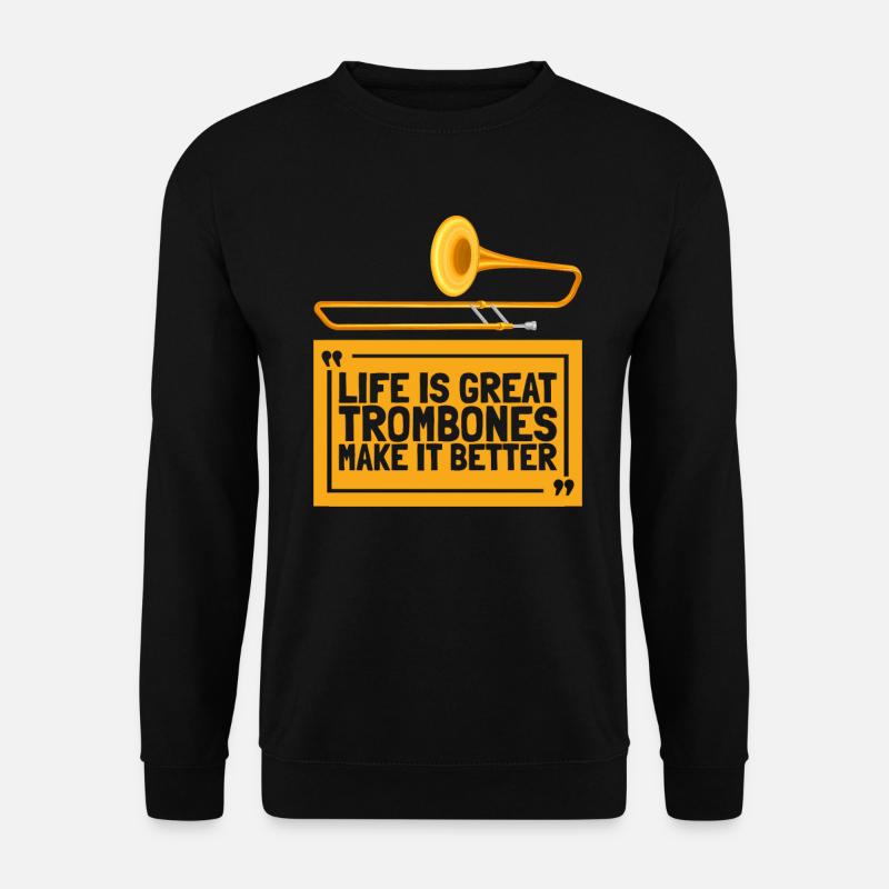 Trombone - Unisex Sweatshirt - black