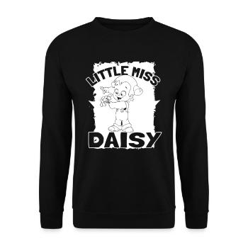 Hobbygärtner Garten Gärtner Gänseblume - Unisex Pullover - Schwarz - Vorne - Alina (178cm) & Michal (187cm)