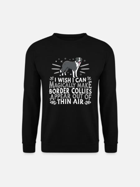 Border Collie Dog - Unisex Sweatshirt - black