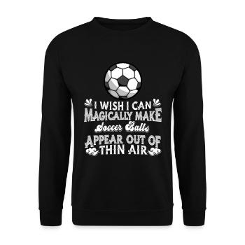 Football Football - Unisex Sweatshirt - black - Front - Alina (178cm) & Michal (187cm)