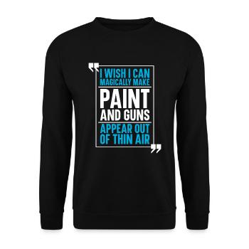 Paintball - Sweat-shirt Unisexe - noir - Devant - Alina (178cm) & Michal (187cm)