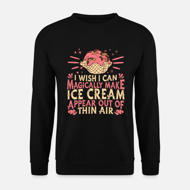 Ice Cream - Unisex Sweatshirt - black