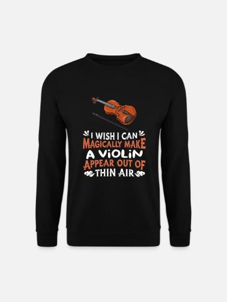 Violoniste Violoniste Violon Violon - Sweat-shirt Unisexe - noir