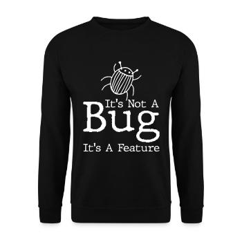 Programmer Coder Software Developer - Unisex Sweatshirt - black - Front - Alina (178cm) & Michal (187cm)