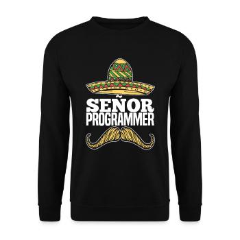 Programmierer Coder Software Entwickler - Unisex Pullover - Schwarz - Vorne - Alina (178cm) & Michal (187cm)