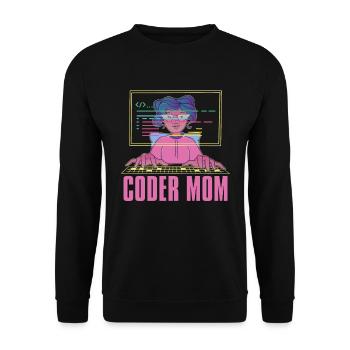 Programmer Coder Software Developer - Unisex Sweatshirt - black - Front - Alina (178cm) & Michal (187cm)