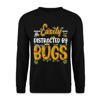 Bug Lover Insects Boys Girls - Unisex Sweatshirt - black - Front - Alina (178cm) & Michal (187cm)