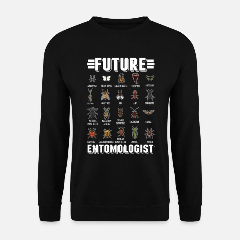 Entomologiste Garçons Filles Insectes - Sweat-shirt Unisexe - noir