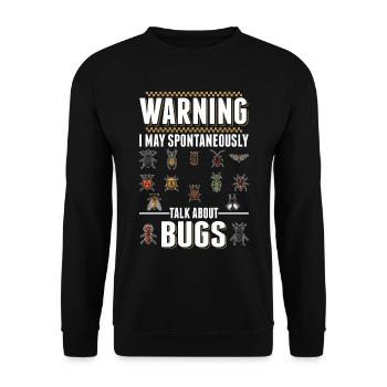 Insectes Nature Drôle Entomologiste - Sweat-shirt Unisexe - noir - Devant - Alina (178cm) & Michal (187cm)