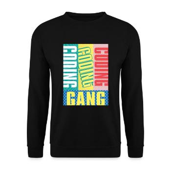 Programmierer Coder Software Entwickler - Unisex Pullover - Schwarz - Vorne - Alina (178cm) & Michal (187cm)